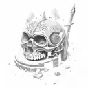 How can man die better Than facing fearful odds, For the ashes of his fathers, And the temples of his gods tattoo design idea