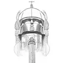 Roman soldier,How can man die better Than facing fearful odds, For the ashes of his fathers, And the temples of his gods tattoo design idea