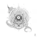 shiv with mantra tattoo design idea