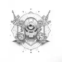 cinema tattoo design idea