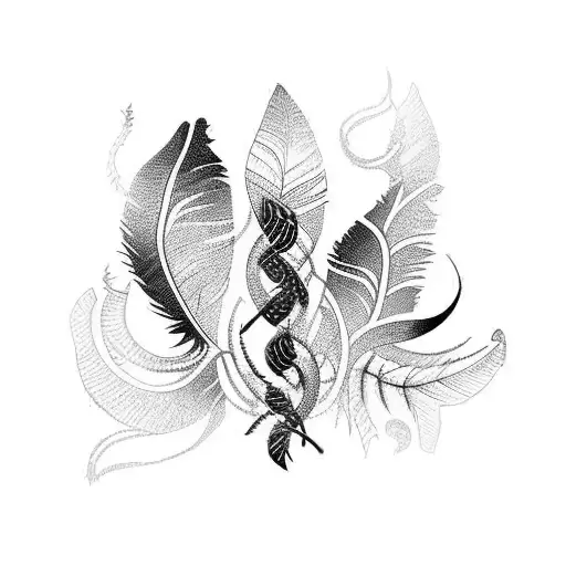 books with vines, feathers, blackberries  tattoo design idea