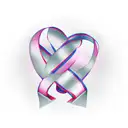 breast cancer ribbon tattoo design idea