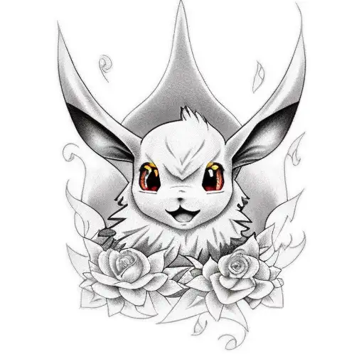 eevee evolutions tattoo design idea