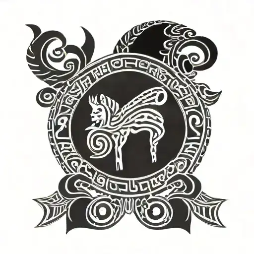 Nigeria and Cameroon honor family tattoo design idea