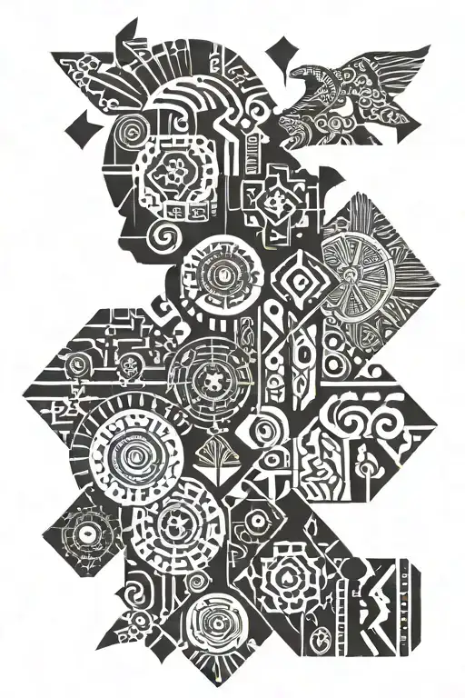 African tribal patterns tattoo design idea