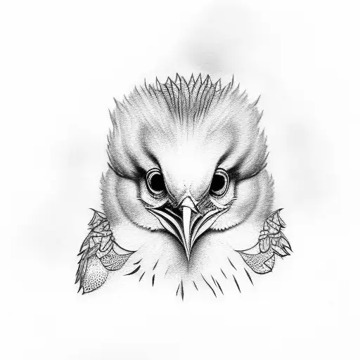 chick with tie and suit tattoo design idea