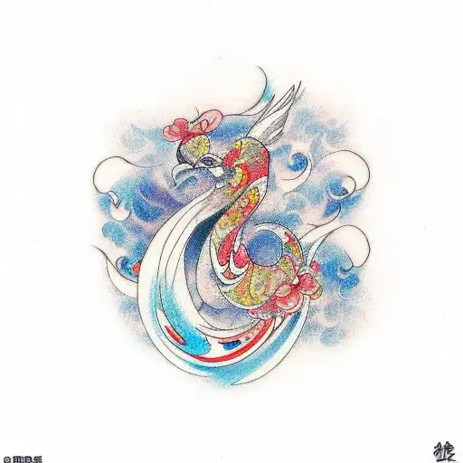 dove, love let go, love swirls jordon tattoo design idea