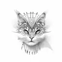 name with feather pen tattoo design idea