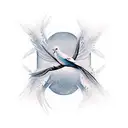 dove, love let go, love swirls jordon tattoo design idea