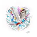 dove, love let go, love swirls jordon tattoo design idea