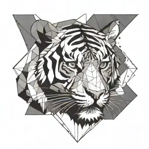 Tiger tattoo design idea