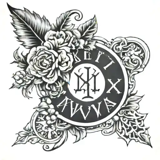 August 4 1946 roman numerals and Jeannie Kramer in cursive   tattoo design idea