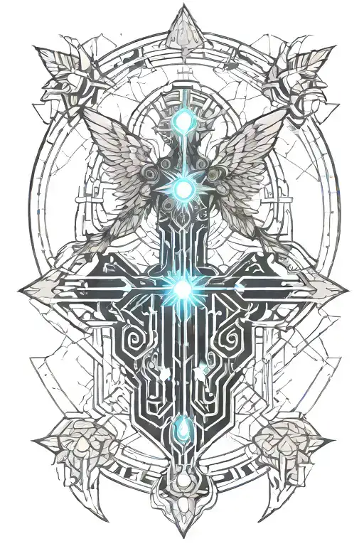 St. Micheal The Archangel tattoo design idea