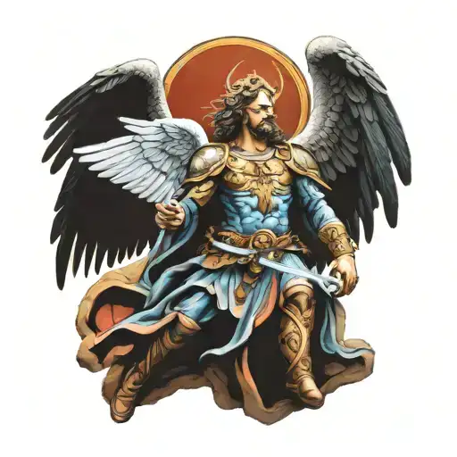 St. Micheal The Archangel tattoo design idea