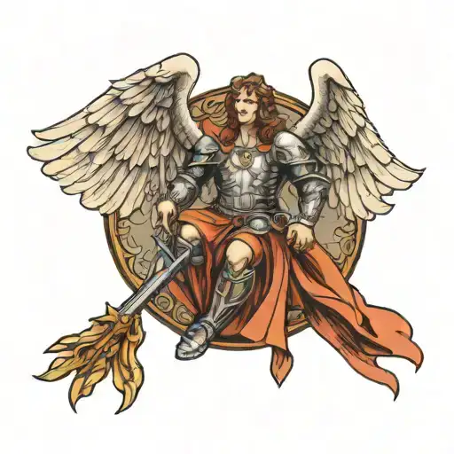 St. Micheal The Archangel tattoo design idea