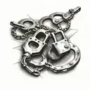 police handcuffs   tattoo design idea