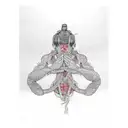 praying hands and shibari tattoo design idea