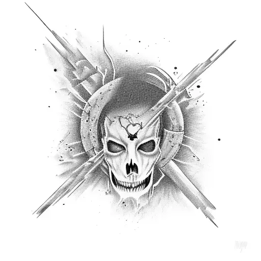 motionless in white, I prevail, falling in reverse  tattoo design idea