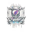 motionless in white, I prevail, falling in reverse  tattoo design idea