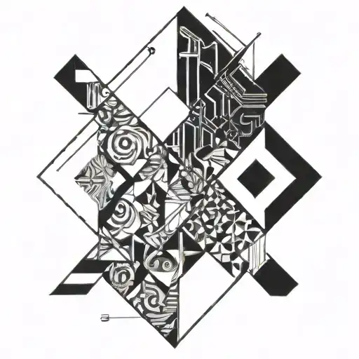 signature incorporated into the design  tattoo design idea