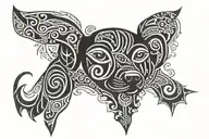 chiweenie tattoo design idea