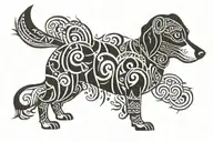 chiweenie tattoo design idea