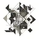 signature incorporated into the design  tattoo design idea