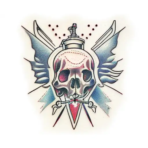 skate tattoo design idea