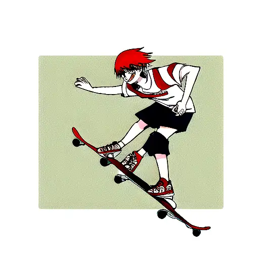 skate tattoo design idea