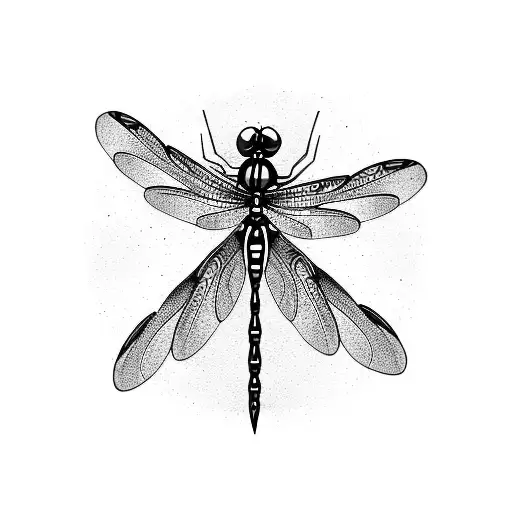 Dragonfly tattoo design idea