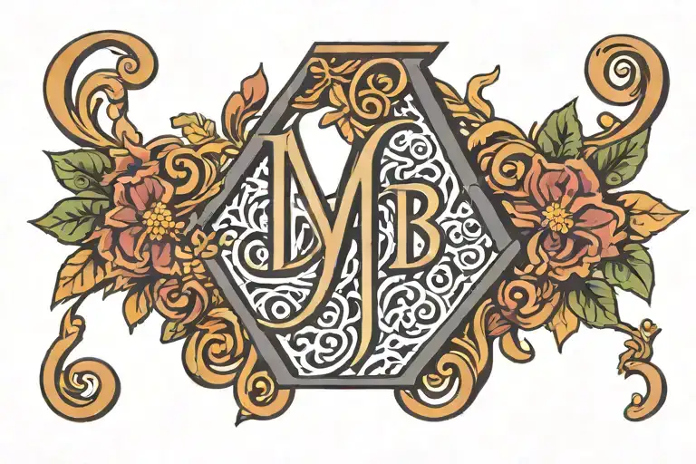 Abba in hebrew letters tattoo design idea
