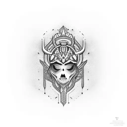 Virgo sujetando un escorpión  tattoo design idea