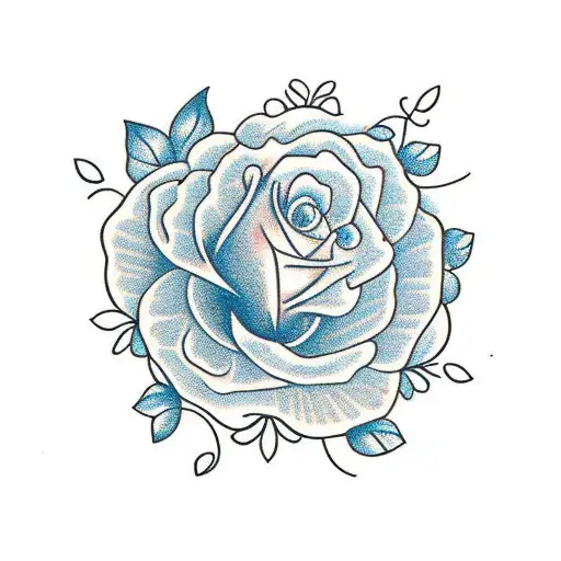 Jazmin flower with fireflies around  tattoo design idea