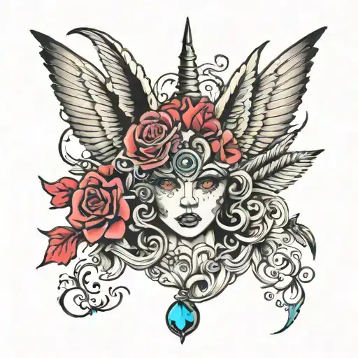 Ashton's whore  tattoo design idea