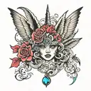 Ashton's whore  tattoo design idea