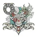 Ashton's whore  tattoo design idea