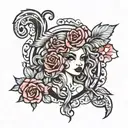 Ashton's whore  tattoo design idea