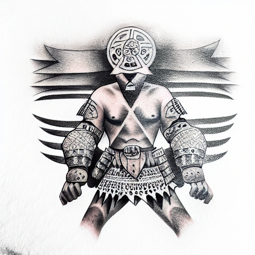 Oriental Warrior Tattoo Design