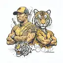 Tiger Woods Kobe Bryant Peyton Manning tattoo design idea