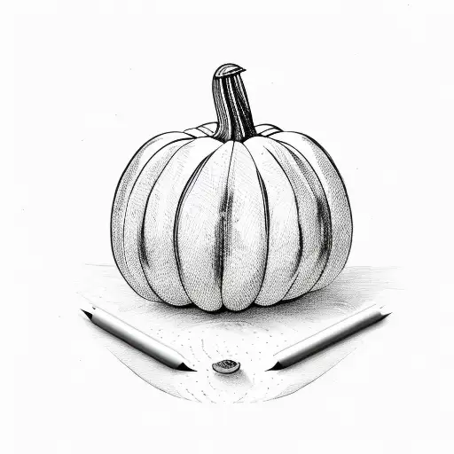 pumpkin  tattoo design idea