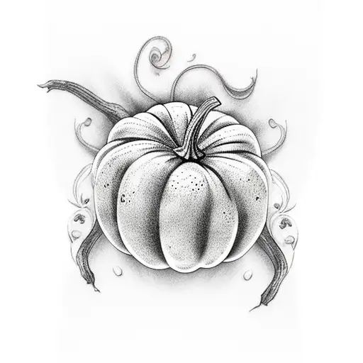 pumpkin  tattoo design idea