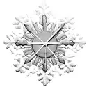 1/3 sun, 1/3 snowflake, 1/3 stone clock tattoo design idea