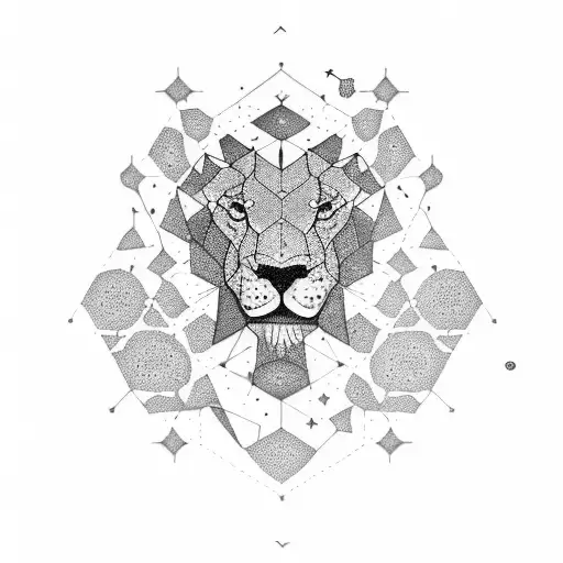 Constellation Leo  tattoo design idea