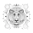 Constellation Leo  tattoo design idea
