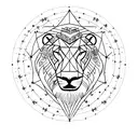Constellation Leo  tattoo design idea