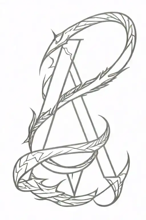 norse rune and dragon tattoo tattoo design idea