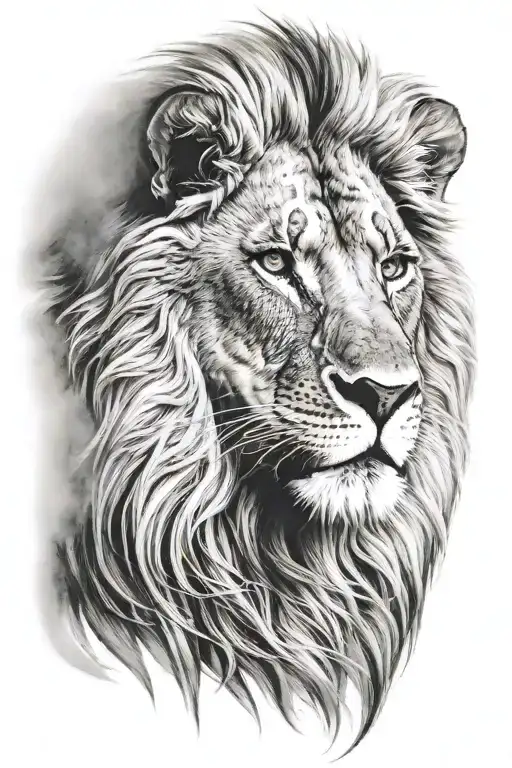 lion face tattoo tattoo design idea
