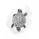turtle with flowers sleeve tattoo tattoo design idea