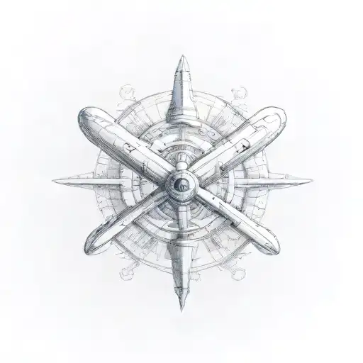 aviation tattoo design idea