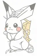 Pikachu tattoo design idea